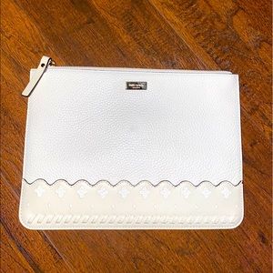 White Kate Spade clutch